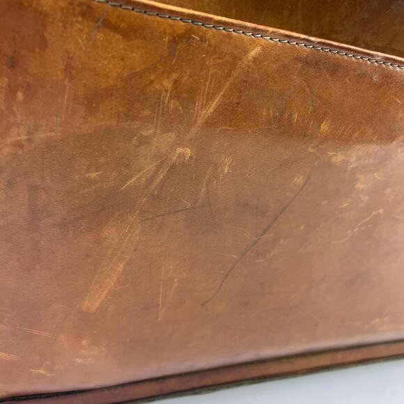 Hartmann Tan Belting Leather Gladstone Style Lawyers Briefcase Attache Collect. - Picture 11 of 16